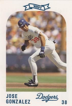 1991 Los Angeles Dodgers Police #NNO Jose Gonzalez Front