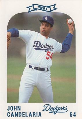 1991 Los Angeles Dodgers Police #NNO John Candelaria Front