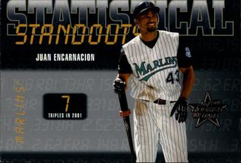 2002 Leaf Rookies & Stars - Statistical Standouts #SS-25 Juan Encarnacion  Front