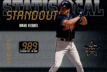 2002 Leaf Rookies & Stars - Statistical Standouts #SS-34 Omar Vizquel  Front