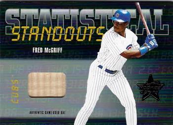 2002 Leaf Rookies & Stars - Statistical Standouts Materials #SS-9 Fred McGriff Front
