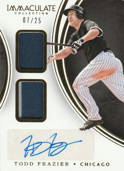 2016 Panini Immaculate Collection - Immaculate Dual Material Autographs #DMA-TF Todd Frazier Front
