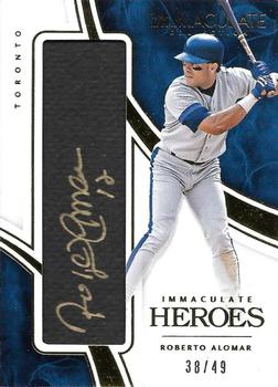 2016 Panini Immaculate Collection - Immaculate Heroes Autographs #IHA-RA Roberto Alomar Front