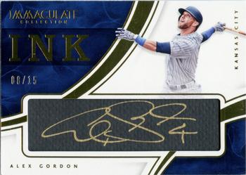 2016 Panini Immaculate Collection - Immaculate Ink #20 Alex Gordon Front