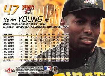 2000 Fleer Showcase #47 Kevin Young Back