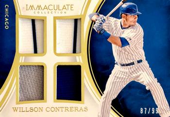 2016 Panini Immaculate Collection - Immaculate Quads Relics #IQ-WC Willson Contreras Front