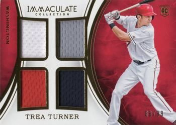 2016 Panini Immaculate Collection - Immaculate Quads Relics #IQ-TT Trea Turner Front