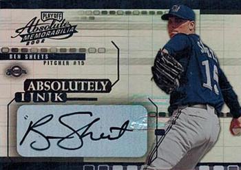 2002 Playoff Absolute Memorabilia - Absolutely Ink #AI-3 Ben Sheets  Front