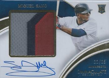 2016 Panini Immaculate Collection - Rookie Autograph Premium Patch #RAPP-MS Miguel Sano Front