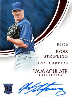 2016 Panini Immaculate Collection - Rookie Autographs Red #RA-RS Ross Stripling Front