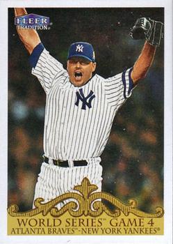 2000 Fleer Tradition #450 World Series Game 4 (Braves/Yankees) Front