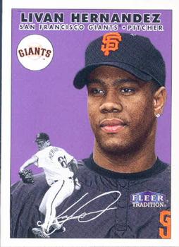 2000 Fleer Tradition #428 Livan Hernandez Front