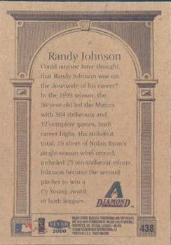 2000 Fleer Tradition #438 Randy Johnson Back