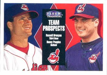 2000 Fleer Tradition #70 Russell Branyan / Danny Peoples Front