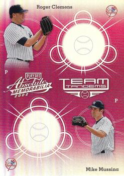 2002 Playoff Absolute Memorabilia - Team Tandems Spectrum #TT-19 Roger Clemens / Mike Mussina  Front