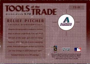 2002 Playoff Absolute Memorabilia - Tools of the Trade #TT-11 Byung-Hyun Kim  Back