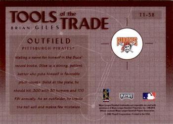 2002 Playoff Absolute Memorabilia - Tools of the Trade #TT-58 Brian Giles  Back