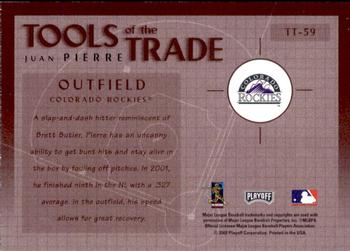 2002 Playoff Absolute Memorabilia - Tools of the Trade #TT-59 Juan Pierre  Back