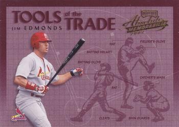 2002 Playoff Absolute Memorabilia - Tools of the Trade #TT-73 Jim Edmonds  Front