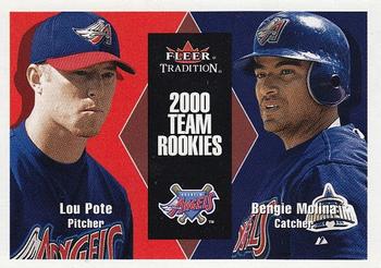 2000 Fleer Tradition Update #U21 Lou Pote / Bengie Molina Front