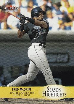 2000 Fleer Tradition Update #U4 Fred McGriff Front