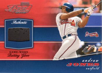 2002 Playoff Piece of the Game - Materials #POG-7 Andruw Jones Front