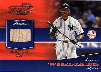 2002 Playoff Piece of the Game - Materials #POG-11 Bernie Williams Front