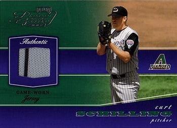 2002 Playoff Piece of the Game - Materials #POG-18 Curt Schilling Front
