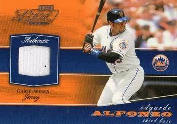 2002 Playoff Piece of the Game - Materials #POG-21 Edgardo Alfonzo Front