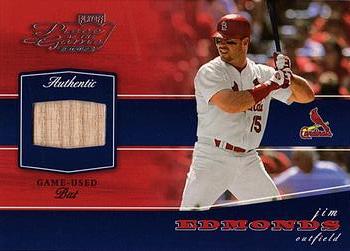 2002 Playoff Piece of the Game - Materials #POG-36 Jim Edmonds Front