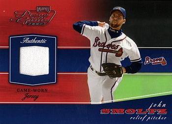 2002 Playoff Piece of the Game - Materials #POG-38 John Smoltz Front