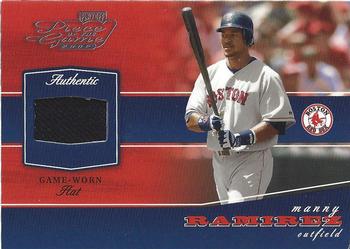 2002 Playoff Piece of the Game - Materials #POG-54 Manny Ramirez Front