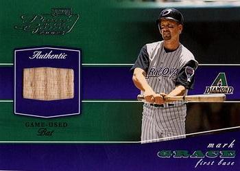 2002 Playoff Piece of the Game - Materials #POG-56 Mark Grace Front