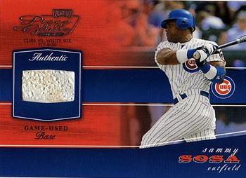 2002 Playoff Piece of the Game - Materials #POG-76 Sammy Sosa Front
