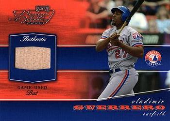 2002 Playoff Piece of the Game - Materials #POG-90 Vladimir Guerrero Front