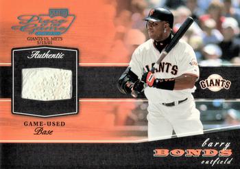 2002 Playoff Piece of the Game - Materials Platinum #POG-8 Barry Bonds Front