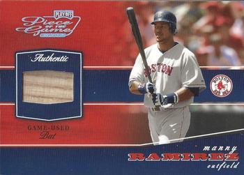2002 Playoff Piece of the Game - Materials Silver #POG-54 Manny Ramirez Front