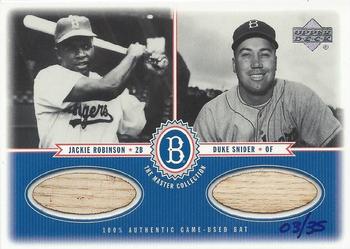 2000 Upper Deck Brooklyn Dodgers Master Collection - Mystery Pack #JR/DS Jackie Robinson / Duke Snider Front