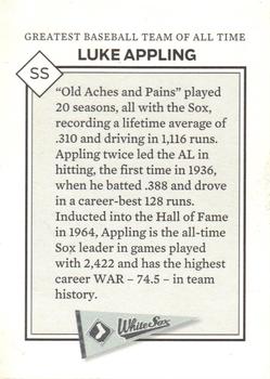 2016 Chicago Tribune Greatest Baseball Team Of All Time: Best of the Cubs and Sox #NNO Luke Appling Back
