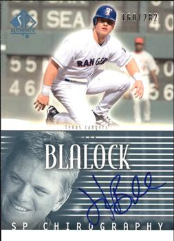 2002 SP Authentic - Chirography #HB Hank Blalock Front