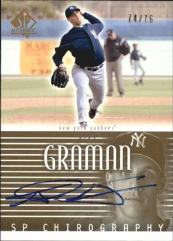 2002 SP Authentic - Chirography Gold #AG Alex Graman Front