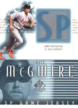 2002 SP Authentic - Game Jersey #J-MM Mark McGwire Front