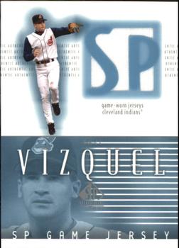 2002 SP Authentic - Game Jersey #J-OV Omar Vizquel  Front