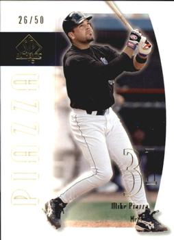 2002 SP Authentic - Limited Gold #77 Mike Piazza  Front