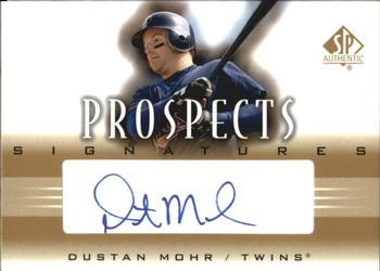 2002 SP Authentic - Prospects Signatures #P-DM Dustan Mohr  Front