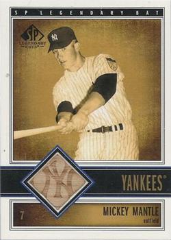 2002 SP Legendary Cuts - Game Bat #B-MMA Mickey Mantle Front