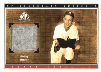 2002 SP Legendary Cuts - Game Swatches #S-FCr Frank Crosetti  Front