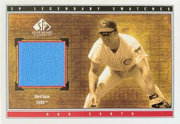2002 SP Legendary Cuts - Game Swatches #S-RSa Ron Santo  Front