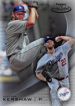 2016 Topps Gold Label - Class 3 #22 Clayton Kershaw Front