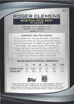 2016 Topps Gold Label - Class 3 #57 Roger Clemens Back